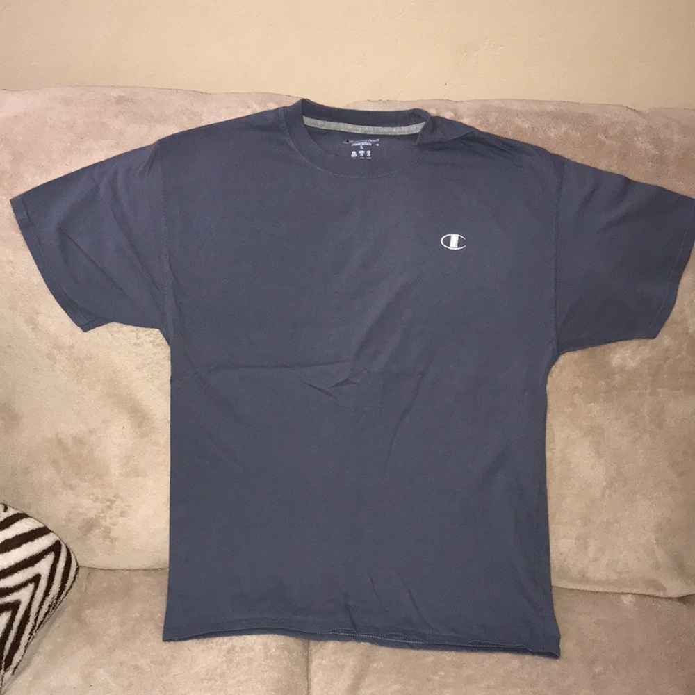 Champion athletic large blue grey tee 💕